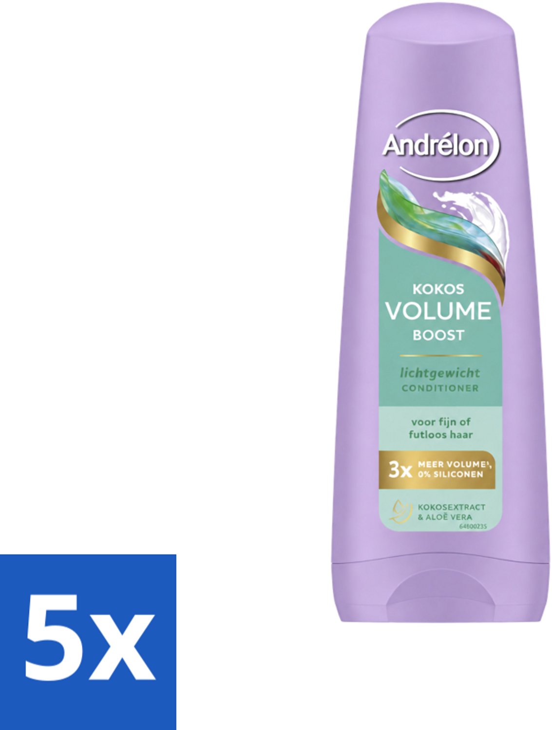 5 x Andrélon – Conditioner – Volume Boost – 200 ml - Voordeelverpakking - 5 stuks