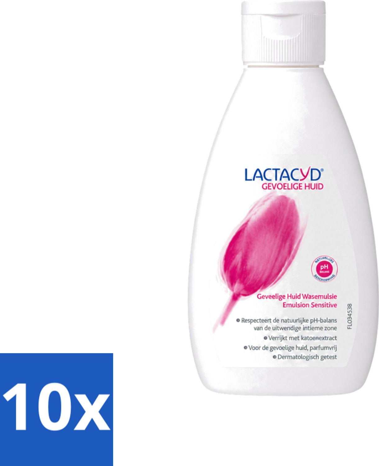 10 x Lactacyd – Sensitive – Extra Mild – 200 ml - Voordeelverpakking - 10 stuks