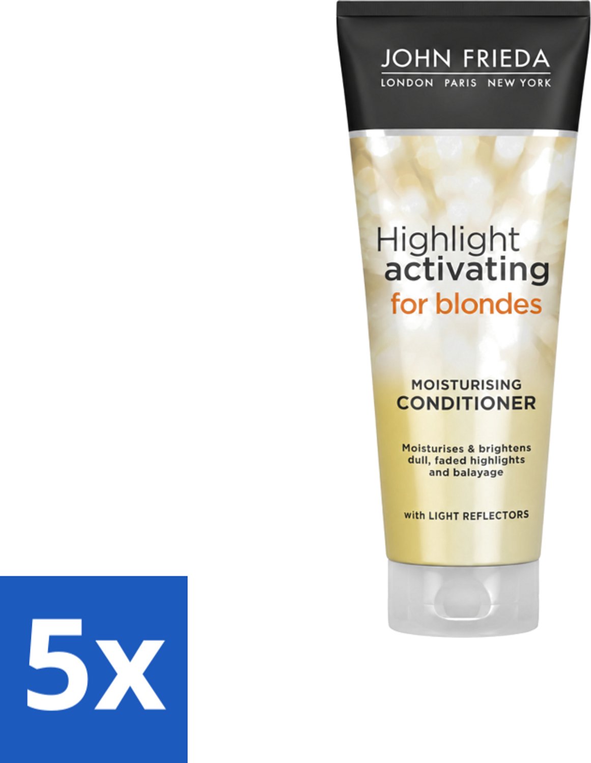 5 x John Frieda – Conditioner – Sheer Blonde – Verhelderend – 250 ml - Voordeelverpakking - 5 stuks