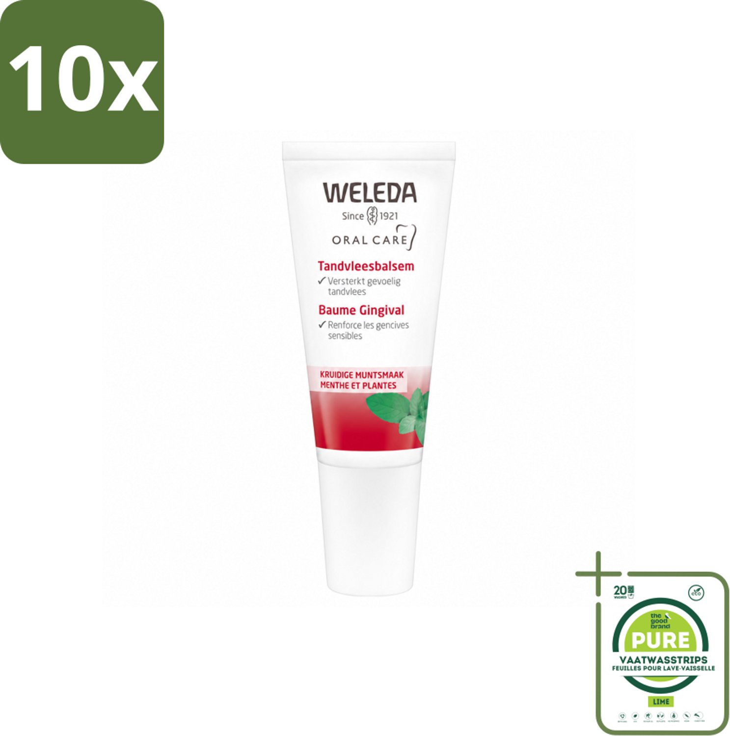 10 x WELEDA - Tandvleesbalsem - 30 ml - Grootverpakking - Vaatwasstrips - Tandvleesbalsem - Tandvlees Verzachten - Tandvlees Versterken - Tandvleesproblemen - Natuurlijke Tandzorg