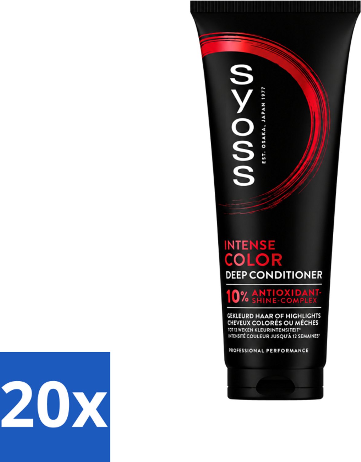 20 x Syoss - Intense Color - Deep Conditioner - Kleurbehoud tot 12 Weken - 250 ml - Voordeelverpakking - 20 stuks