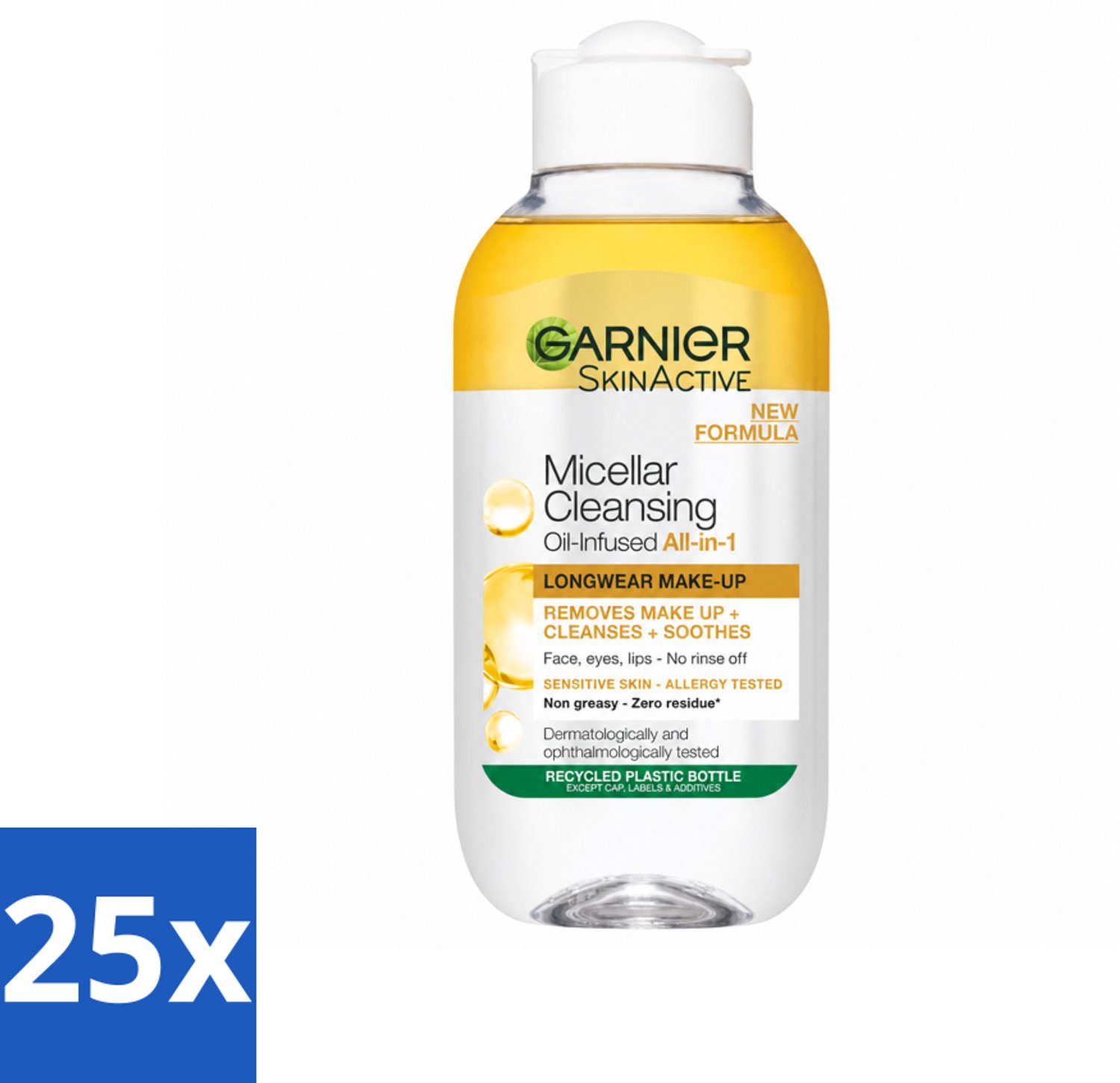 25 x Garnier - Micellair Reinigingswater - Olie - 100 ml - Voordeelverpakking - 25 stuks