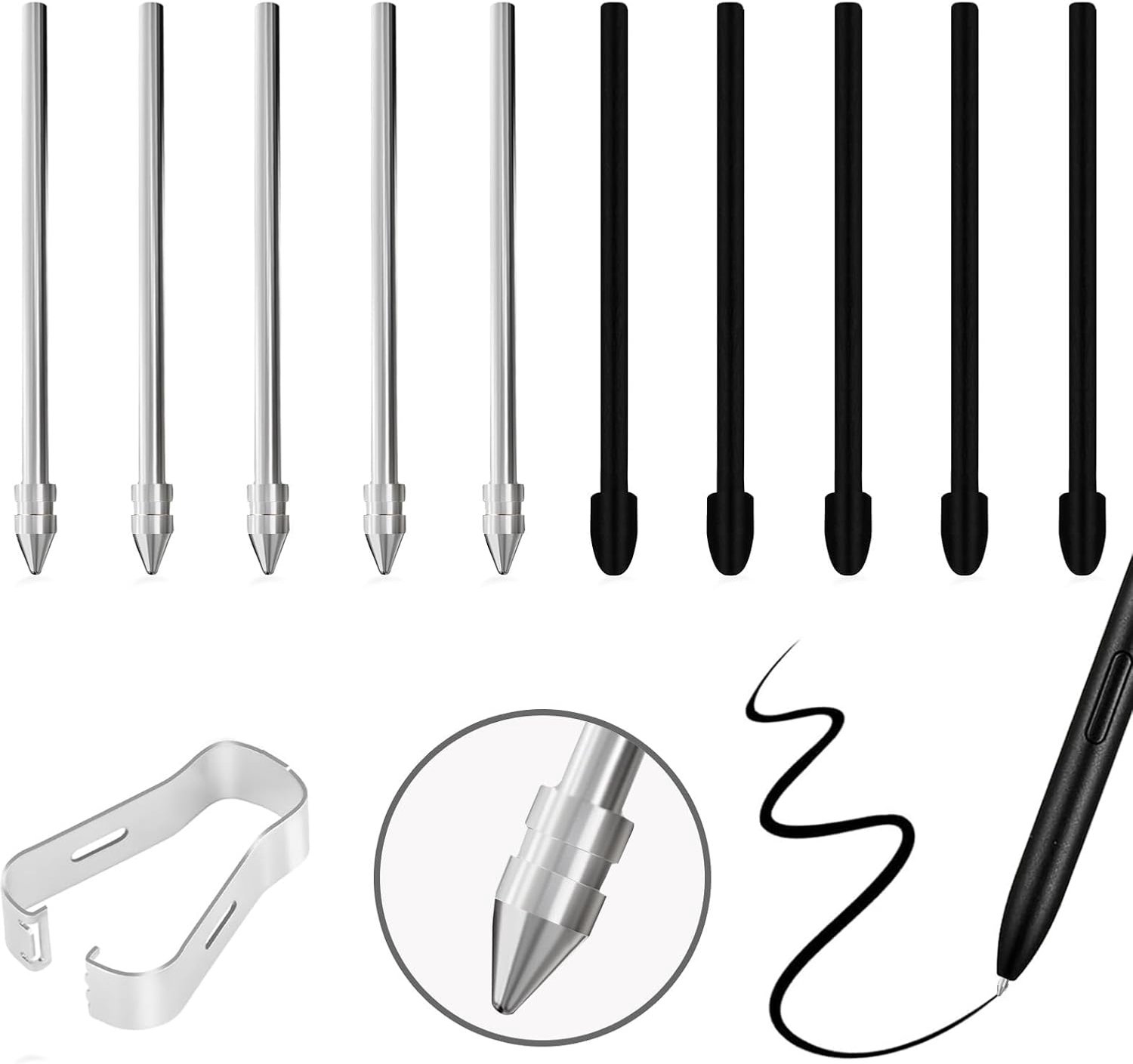 10 STKS Pen Tips Vervanging voor Kindle Scribe & Opmerkelijk 2/1, Niet