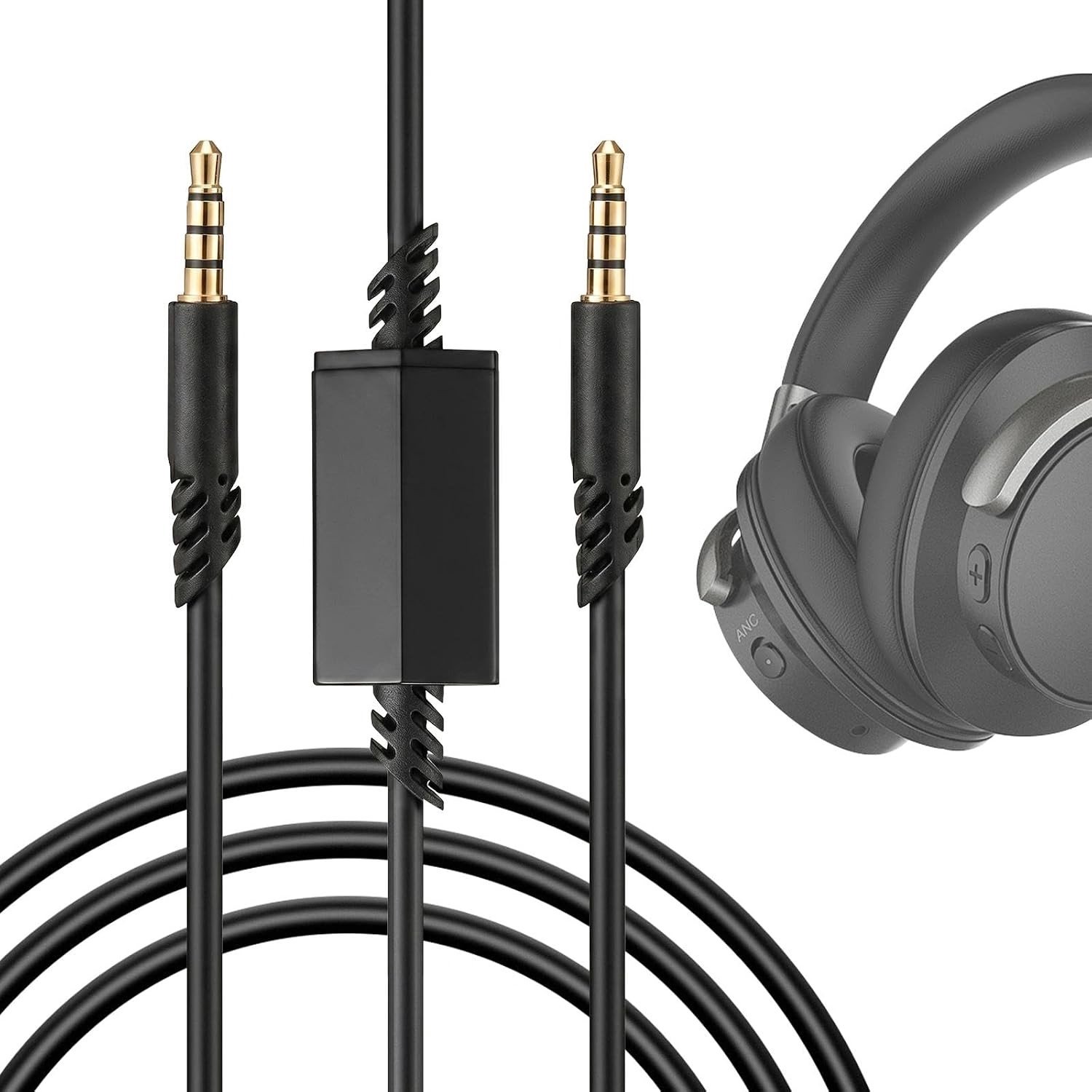 Vervangende Audiokabel van 2m met Inline Mute en Volume Controle voor Xbox One Headsets zoals A10, A30 en A40TR