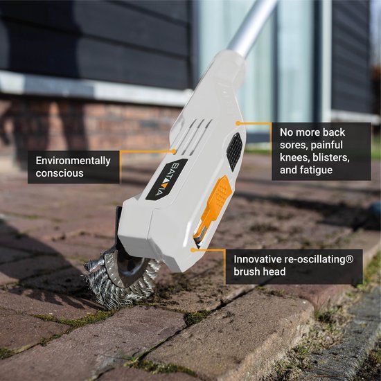 Batavia 18V Fixxbrush Accu Onkruidborstel Incl. 2.0Ah Accu & Lader van Batavia — afbeelding 4