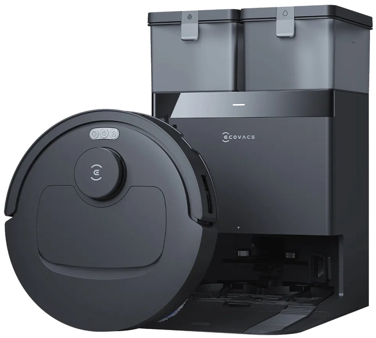 ECOVACS - DEEBOT T30C Gen 2 - Stofzuig en dweilrobot (Zwart) - 25.000 Pa zuigkracht- Zelfreinigende Robotstofzuiger met Warmwater – Dweilsysteem - Automatisch Leegstation - Geschikt voor dierenharen – foto 5