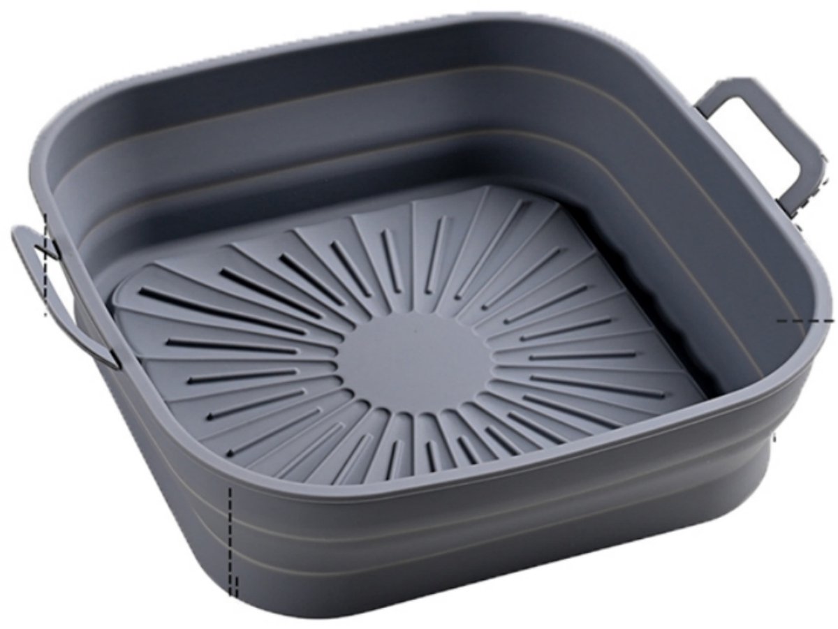 Opvouwbare vierkante Airfryer siliconen mal 17,5 cm