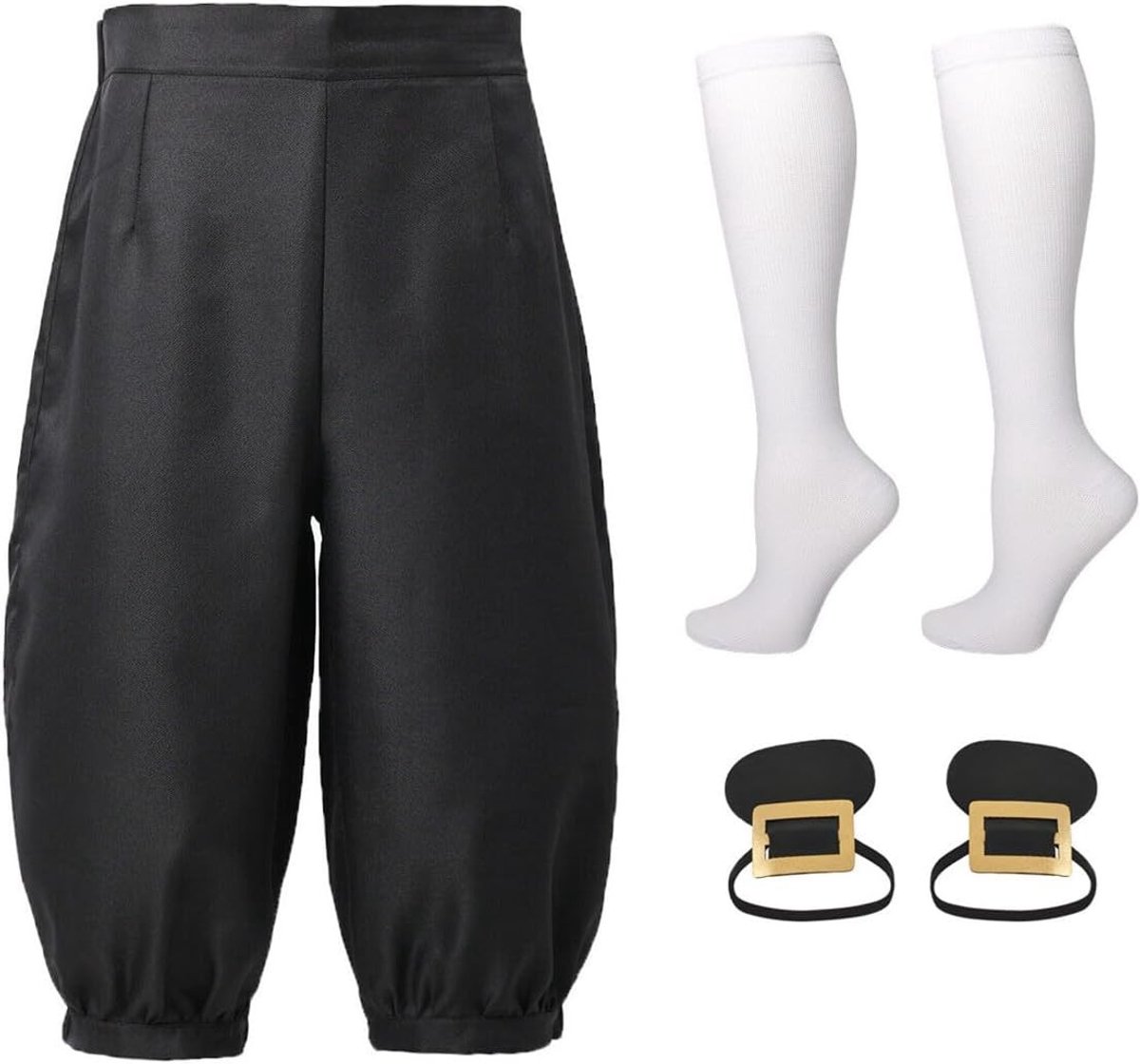 3-delig Middeleeuws Kostuum met Broek, Piraten- en Vikingstijl, Renaissance Outfit, Cosplay Accessoires, Unisex
