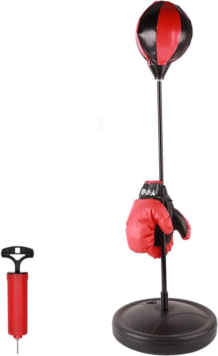 Bokstas voor kinderen - Boksset met verstelbare bokshandschoenen voor fitness en