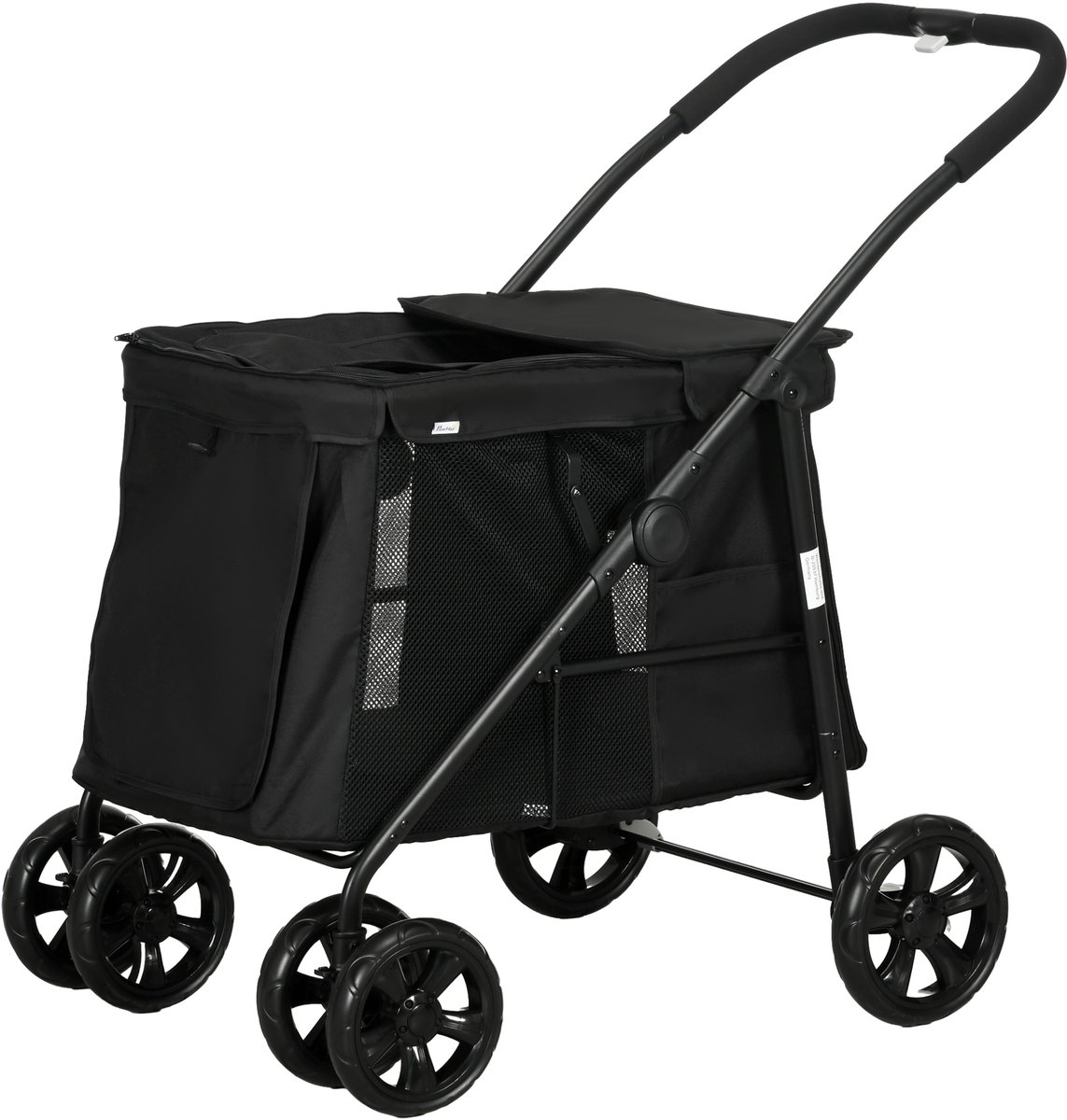 MODFU - Buggy Voor Dieren - Opvouwbaar - Voor Honden - Polyester - Zwart - 102 X 62 X 105 Cm