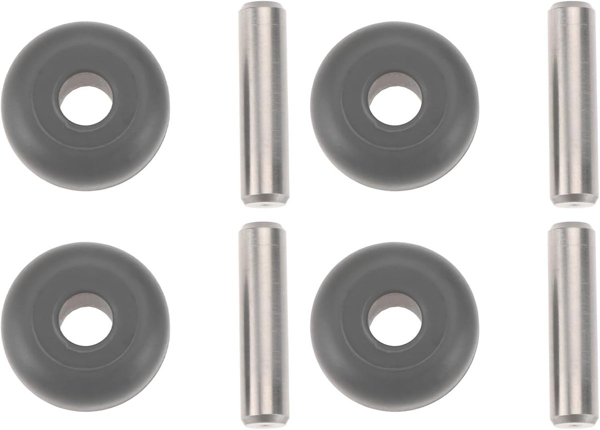 4 Sets Vervangende Wielen voor Stofzuiger, Geschikt voor Tineco Floor 3/S3/S3 Breeze/IFLOOR 3/IFLOOR Breeze, 12.7x10.3x5mm, Duurzaam en Gemakkelijk te Installeren