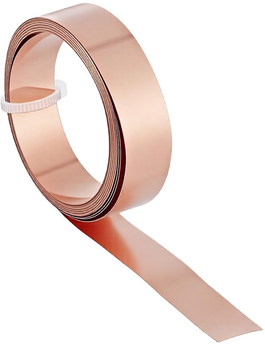 Metalen messing plaatrol 3 m, 0,1 mm dik, hoge hardheid, ideaal voor knutselen, doe-het-zelf projecten en elektrische reparaties