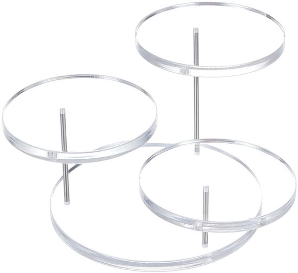 Allecto - Sieraden display stand - Acryl vinger ring riser - 3 tier - Helder