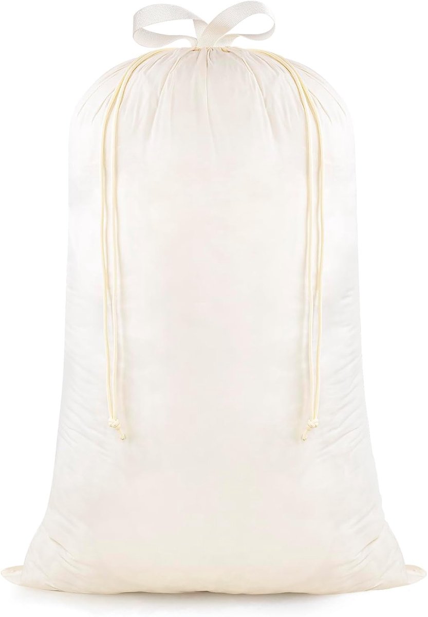 WiseBoy waszak met handvatten en trekkoord, extra grote, robuuste opbergtas voor vuile kleding, 60 x 89 cm - ShopVlot