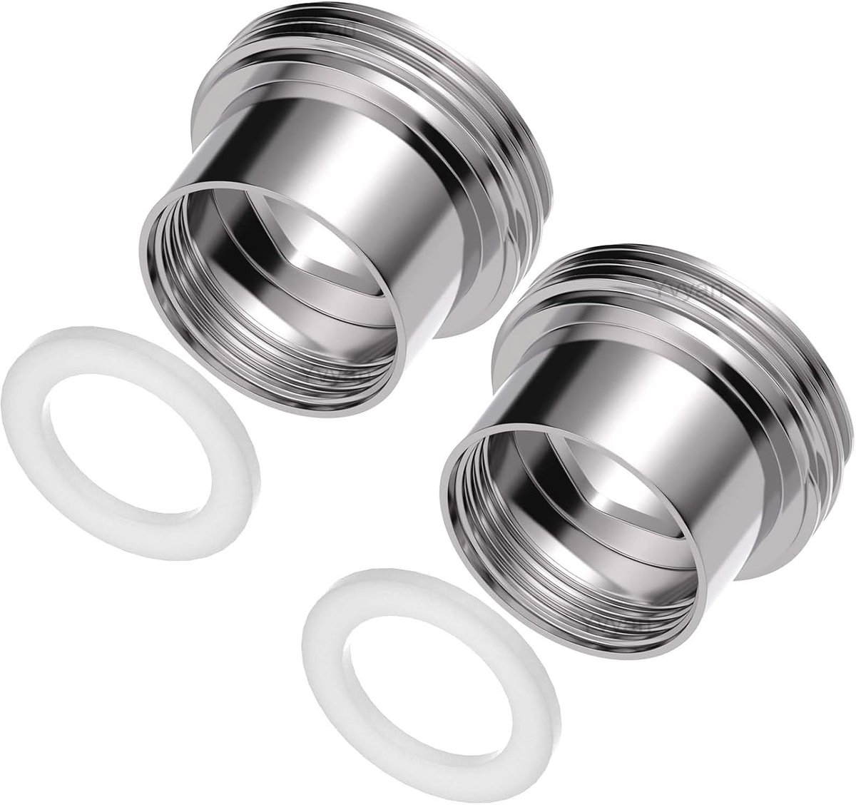 Waterkraanadapter, 2 stuks, binnendraad F16 op buitendraad M22 waterkraan, beluchteradapter, ideaal voor beluchter en - ShopVlot