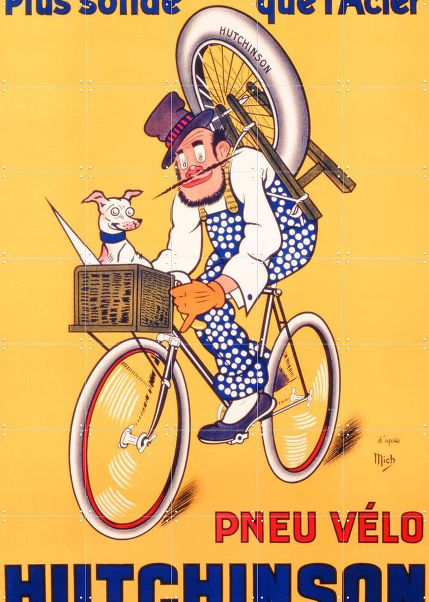 IXXI Hutchinson, Bridgeman Images - 100 x 140 cm - Gratis ophangtool - Grote wanddecoratie en posters - Illustraties, Vintage, Kleurrijk, Cartoonesk
