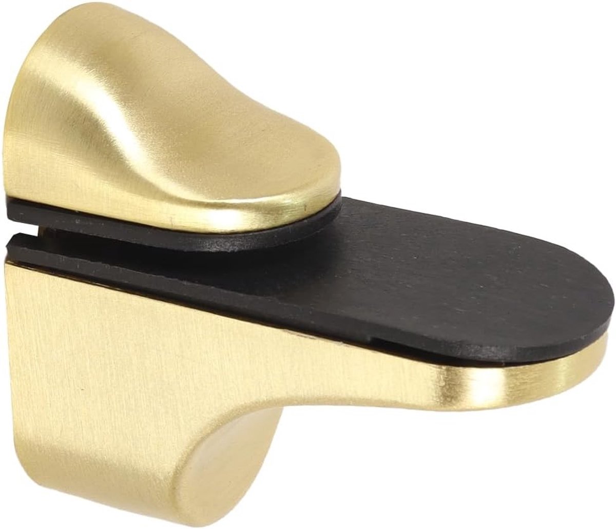 Verstelbare Glazen Plank Beugels voor Muurmontage, Geschikt voor Glas van 3-18mm Dikte (Goud) - Stevige en Stijlvolle Oplossing voor Thuisdecoratie