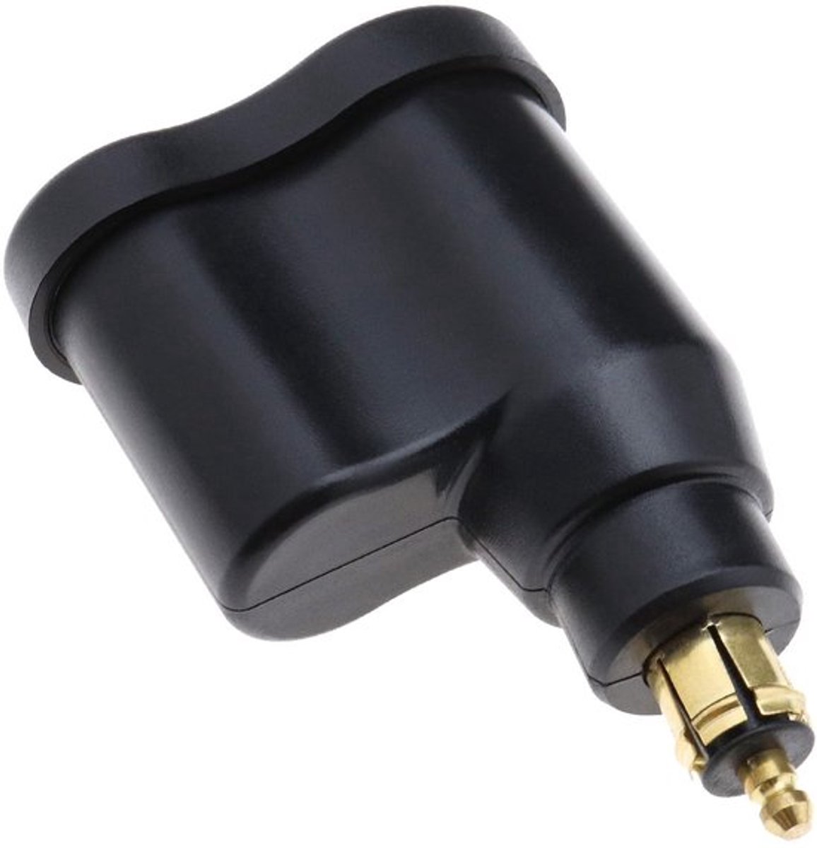 Allecto - Auto USB Adapter - Dual USB Charger - 12-24v - Zwart
