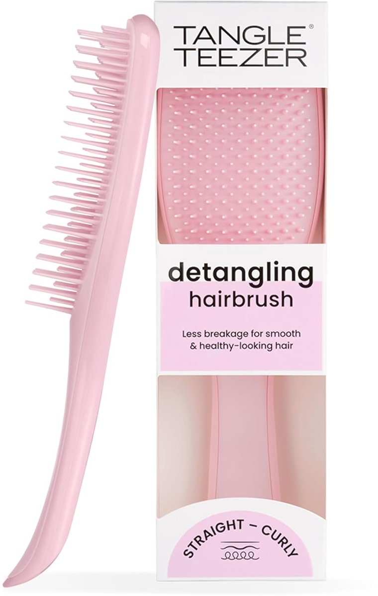 Tangle Teezer Ultimate Detangler – Millennial Pink – Ontwarrende Haarborstel voor Nat & Droog Haar – Detangling Brush met Ergonomische Handgreep