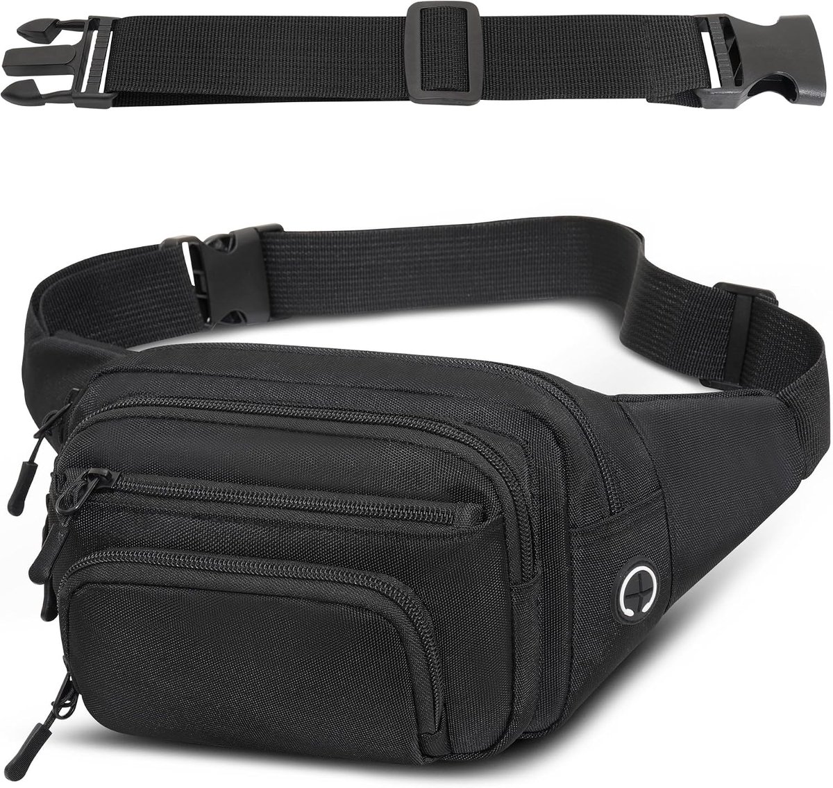 Bumbags voor dames heuptas heuptasje heuptas heren dames, Zwart, One Size - ShopVlot