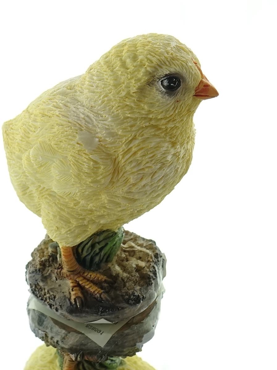 Kaemingk Paasdecoratie Kuiken Geel recht kijkend 9,5 cm - polyresin