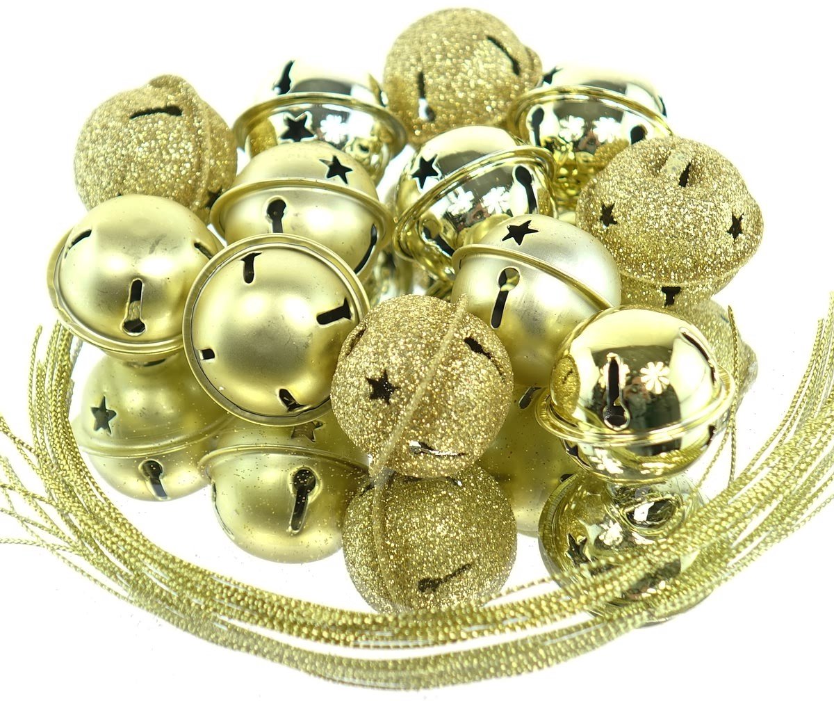 Kaemingk Kerstdecoratie Belletjes Goudkleurig Ø 3 cm 12-delig