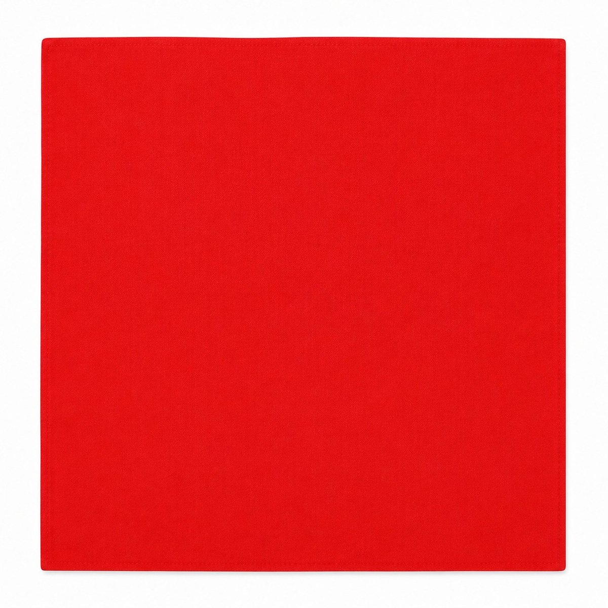 Haarsoires Bandana Zakdoek 55x55cm – Effen – Rood - Multifunctioneel Accessoire voor Haar, Festivals en Mode - One Size & Unisex