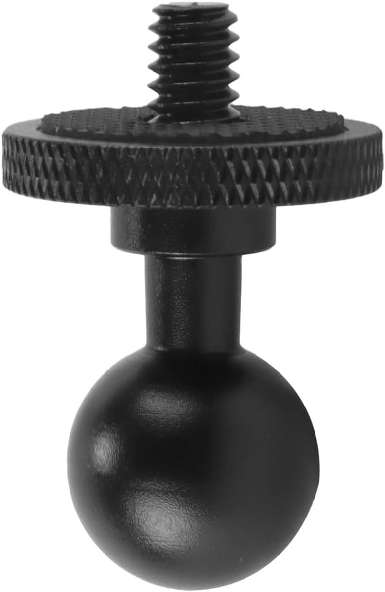 Converter voor 17mm balhoofd met 1/4 schroefdraad voor automonitor en camerastatief - 360° panoramafotografie en stabiliteit.