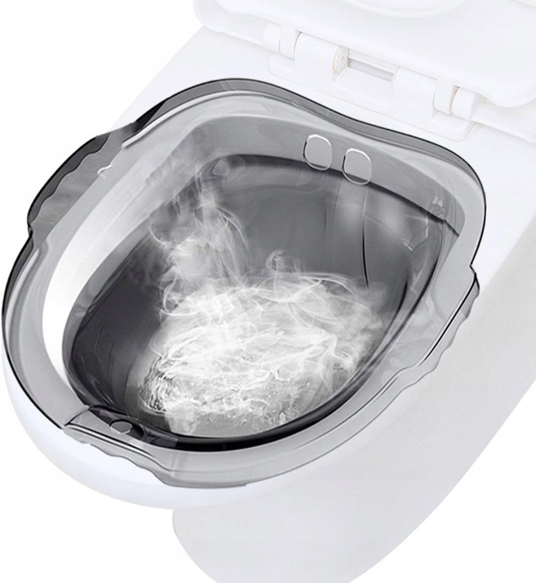 Zitbad Voor Toilet - Toiletzitbad - Bidet Voor in WC Pot - Aambeien & Postpartum Verzorging - Ergonomisch Gebogen - Voor Standaard Toiletten - Voor Zwangeren & Ouderen & Kraamvrouwen