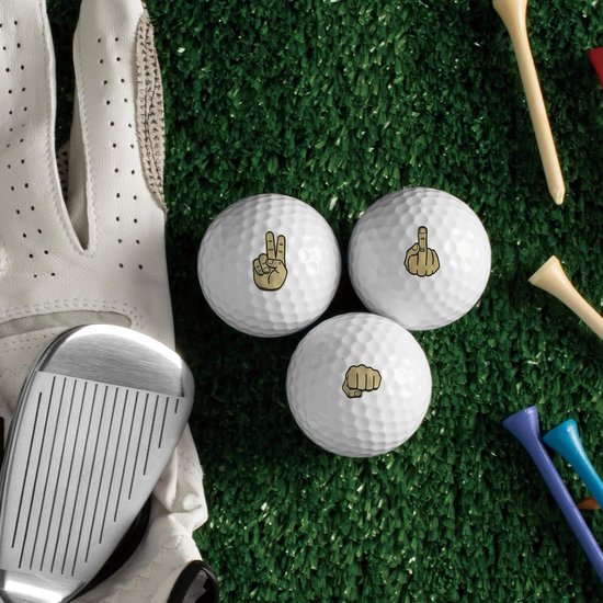 2 Vellen Gebaren Golfbalmarkeerders - 32 Stuks Grappige Golfbalstickers voor Identificatie, Cadeau voor Golfers en Golfaccessoires — afbeelding 4
