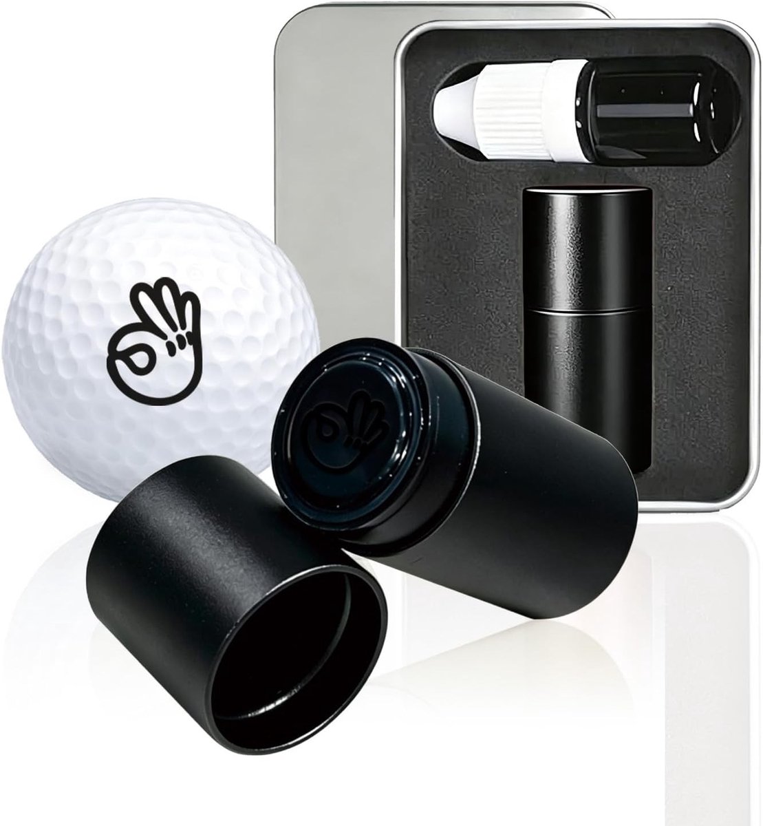 Golfbalstempel - Zwarte Marker voor Golfballen, Ideaal voor Persoonlijke Identificatie en Geschenken