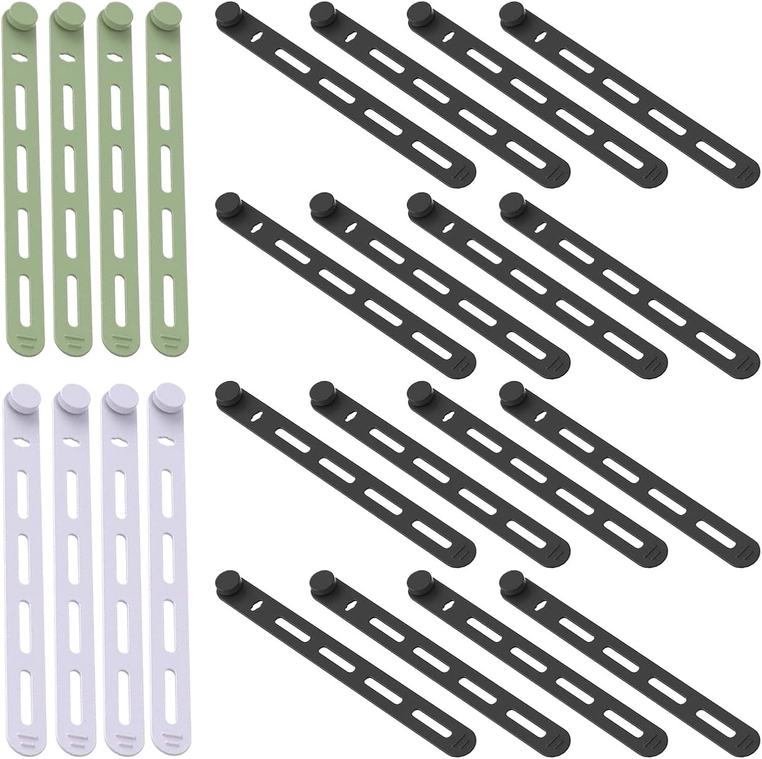 Kabelwikkel 20 Stuks Hoogelastische Herbruikbare Draadorganizer Wraps