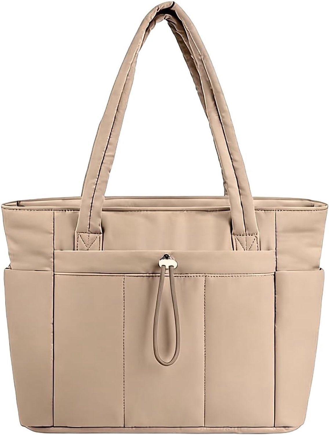 Ruime Dames Handtas - 20 Liter Gevoerde Draagtas met Laptopcompartiment (15.6 Inch), Ideaal voor Reizen, Sport en Dagelijks Gebruik met Waterflesvak