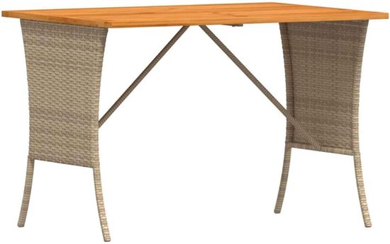poly rotan onderhoudsarm buitenshuis comfortabele loungeset beige crèmewit — afbeelding 4