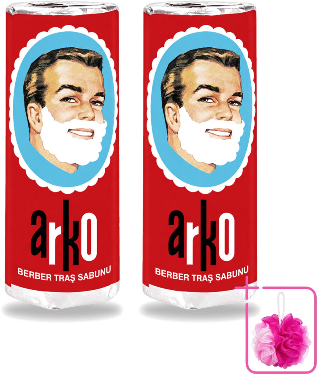 2 x Arko - Scheerzeep - Verzorgt en Beschermt de Huid - 75 ml - Bulkverpakking - Scheerzeep - Douchemop - Schuim