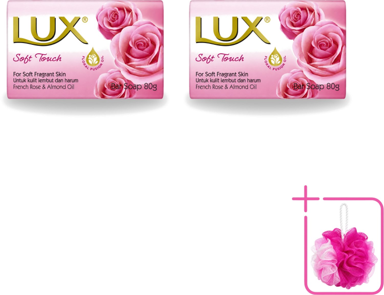 2 x Lux - Zeep - Soft Touch - Hydraterend - Voor Geurige Huid - 80 g - Bulkverpakking - Zeep - Douchemop - Zijdezachte huid