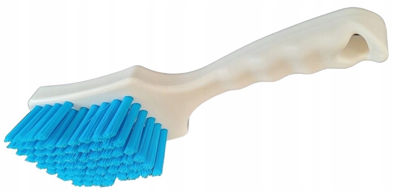 Premium PBT Schrobborstel met Handvat - Wit