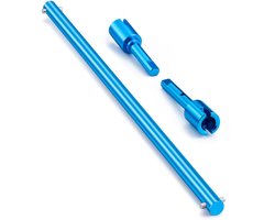 Runup Metalen centrale aandrijfas en propeller scharnierset voor 1/10 TT-01 afstandsbediening elektrische auto optie-onderdelen (blauw)