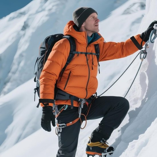 6 stuks sport winter ski handschoenen elastische polsband, snowboard accessoires voor mannen, veiligheidsriemen benodigdheden met sleutelhangers voor bergbeklimmen snowboarden buitenactiviteiten — afbeelding 2