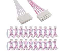 5Pin Cable voor Mayflash F300 Joystick voor SANWA Joystick, JST XH 2.54mm 0.1" Pitch Female to Female Connector Adapter voor Zero Delay USB Encoder, 20cm, 20PCS