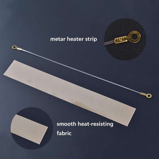 10 stuks hitteverzegelingsmachine, impulsverzegelingsapparaat, accessoires, hitteverzegelingsstrips | Verwarmingselement hitteverzegelingsstrips vervangende elementen voor PFS-300 FS-300 PSF-300 PSF300 F-300 — afbeelding 4