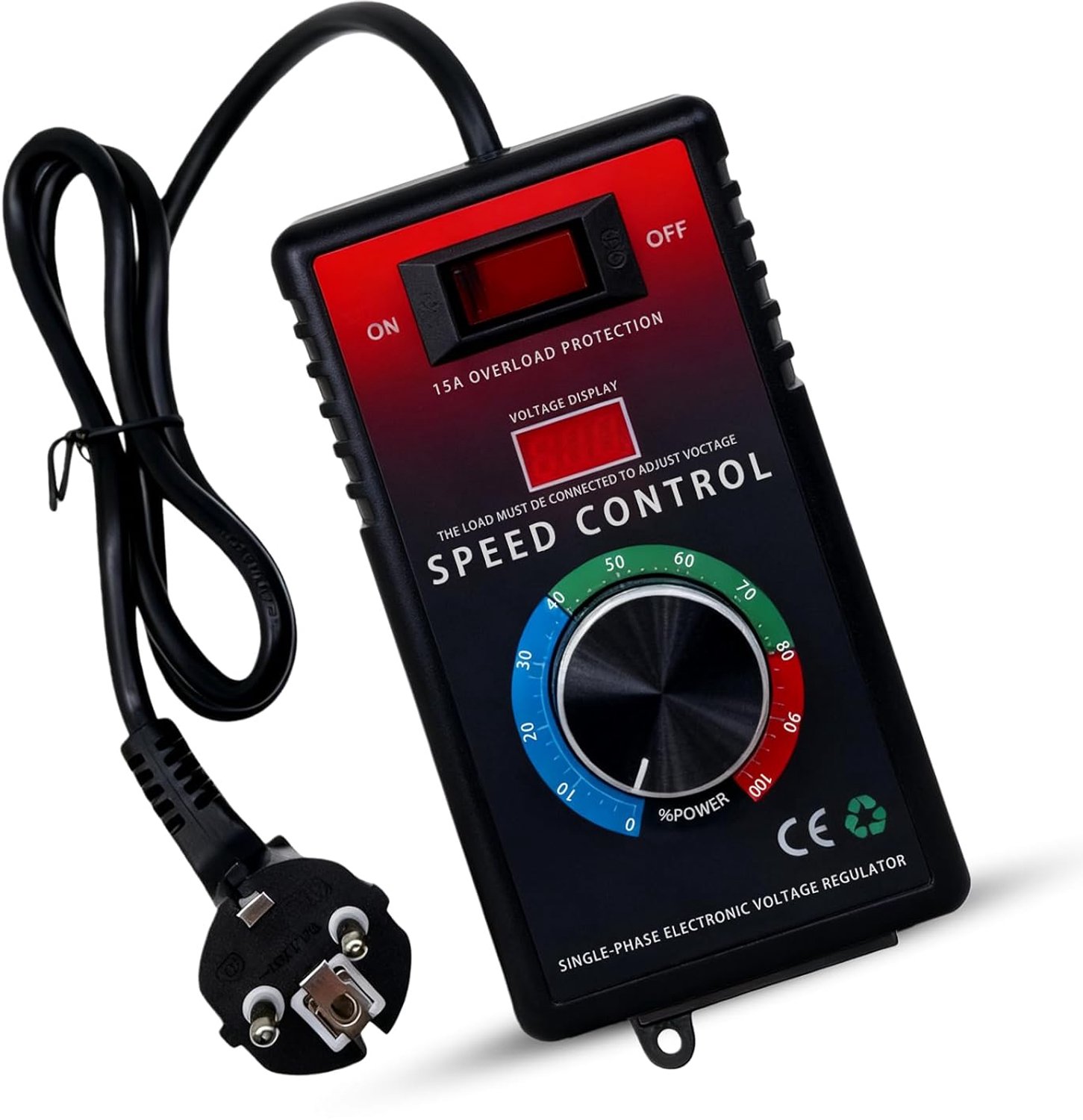 Motor snelheidsregelaar 220V AC 15A - 4000W vermogen - SCR voltage regulator - Nauwkeurige snelheidregeling - ShopVlot
