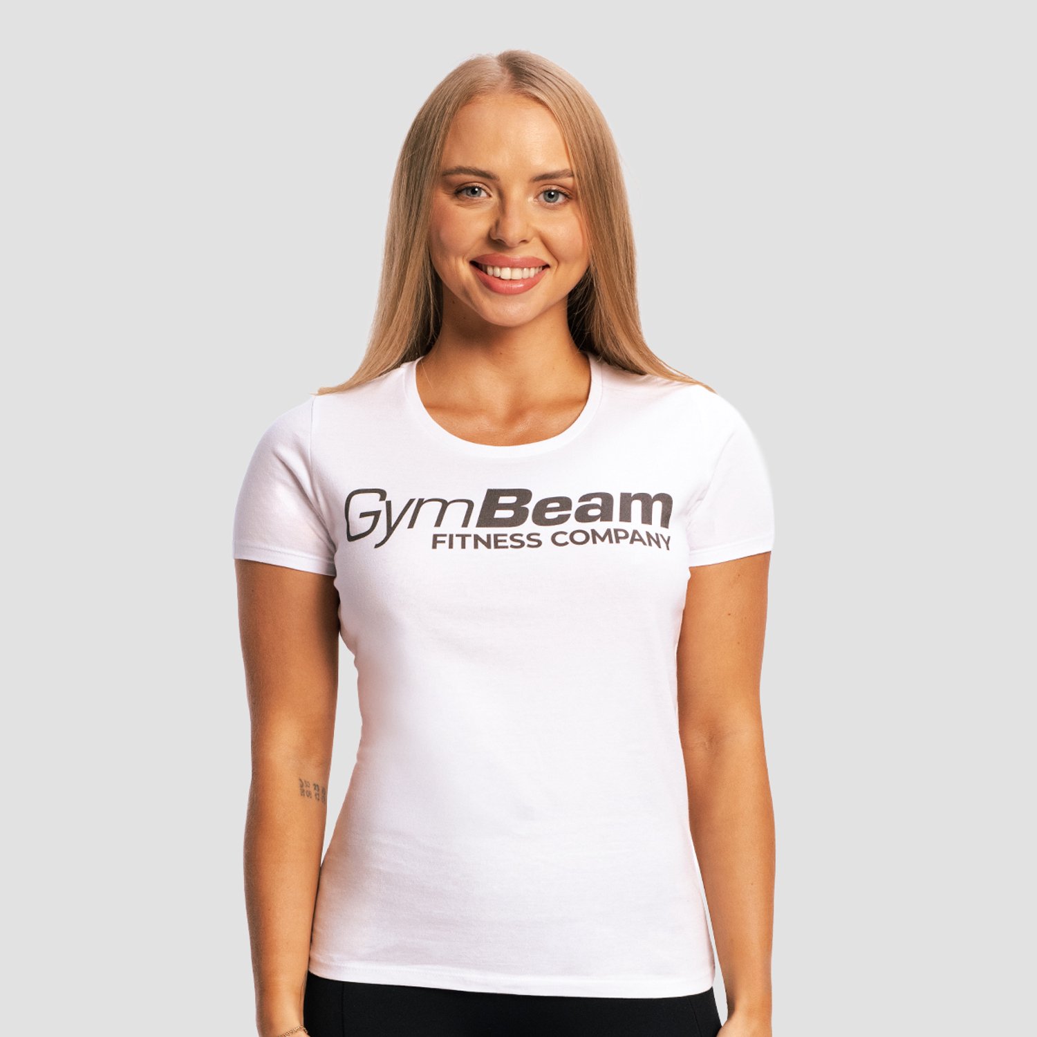 GymBeam Dames Fitness Wit T-Shirt M
