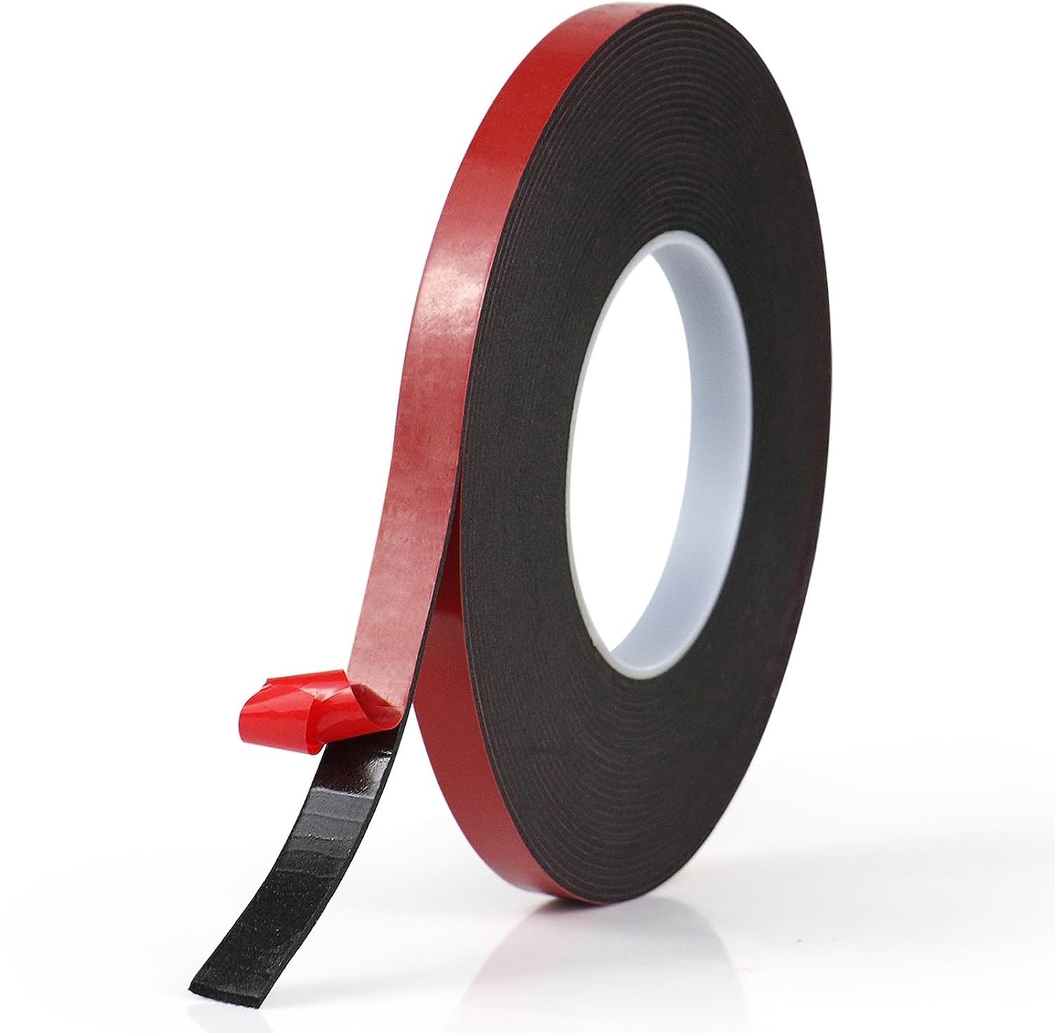 Dikke dubbelzijdige plakband van EVA-schuim, 0.3 cm, hoge hechting, ideaal voor knutselen, kantoor en thuisgebruik, zwart, 12 mm x 10 m