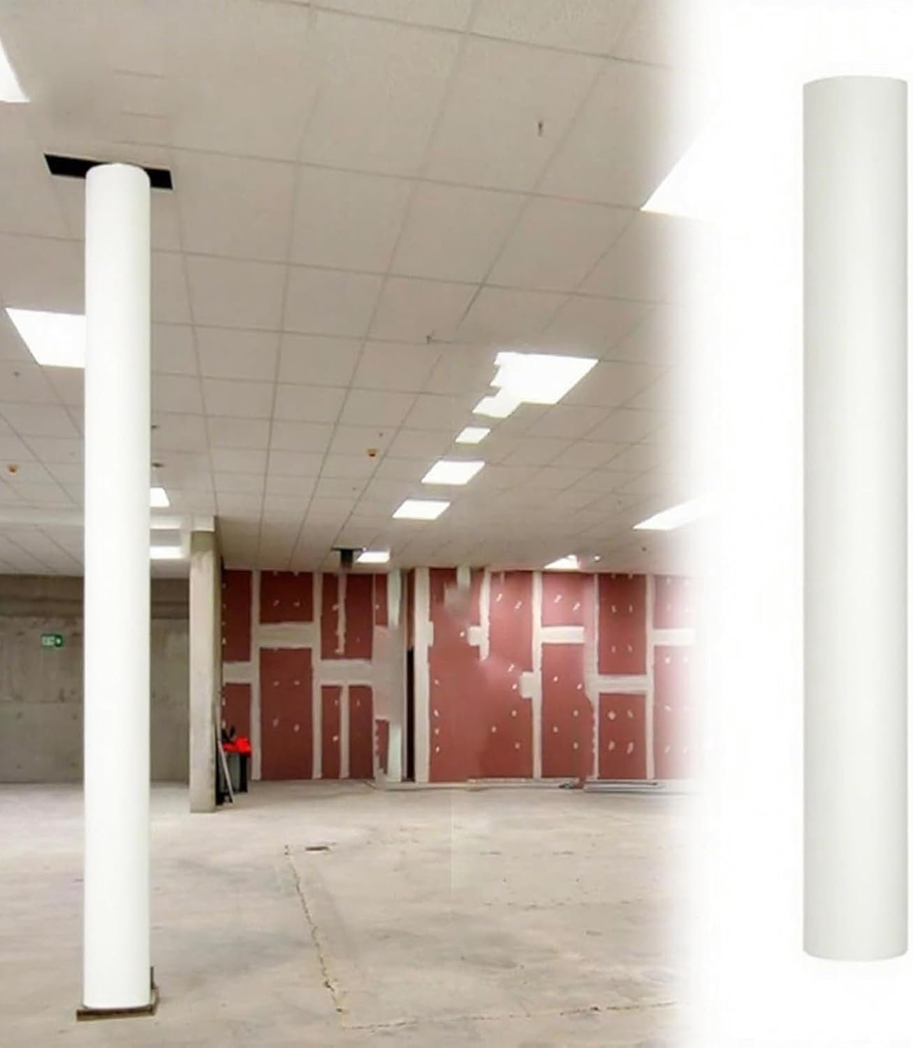 Witte ronde pole padding wrap voor speeltuin en sportschool beschermende kolomhoezen voor 4 6 ft basketbal hoepels alle weersomstandigheden veiligheidspads duurzame slagbescherming voor kinderen