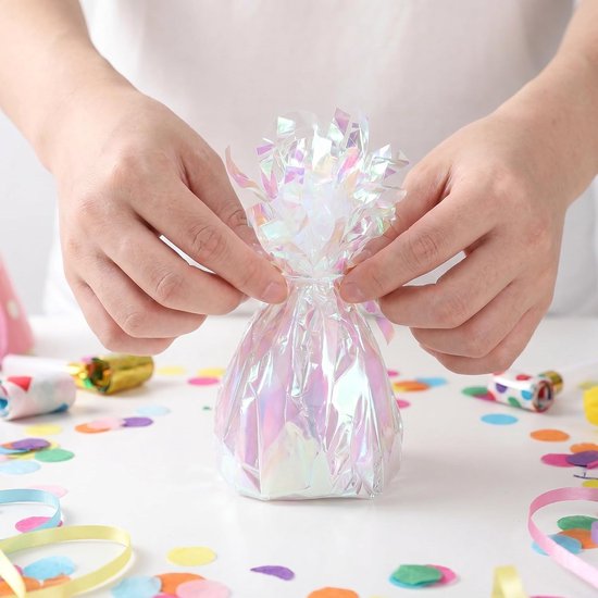 6 Stuks Delige Metallic Ballongewichten met Gewicht Tafelhouder voor Heliumballonnen Veelzijdige Decoratie voor Verjaardagsfeestjes Bruiloften Afstudeerfeesten Multi Color — afbeelding 3