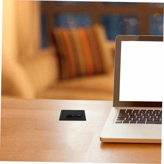 6stuks Desk Grommet Kabel Organizer Duurzaam Vierkante Grommet Voor Bureau Kabels Eenvoudige Installatie Opgeruimde Werkplek — afbeelding 4