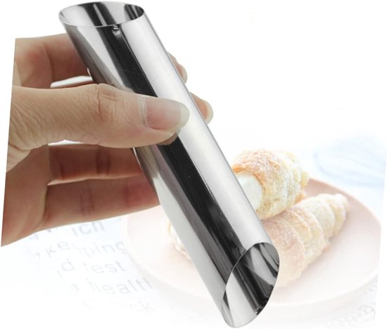 12stuks Rvs Spiralen Cannoli Vorm Tubes Cylindrische Bakvormen Voor Cake Herbruikbare Keukenhulp Voor Taart Croissant Gebak Decoratie — afbeelding 4