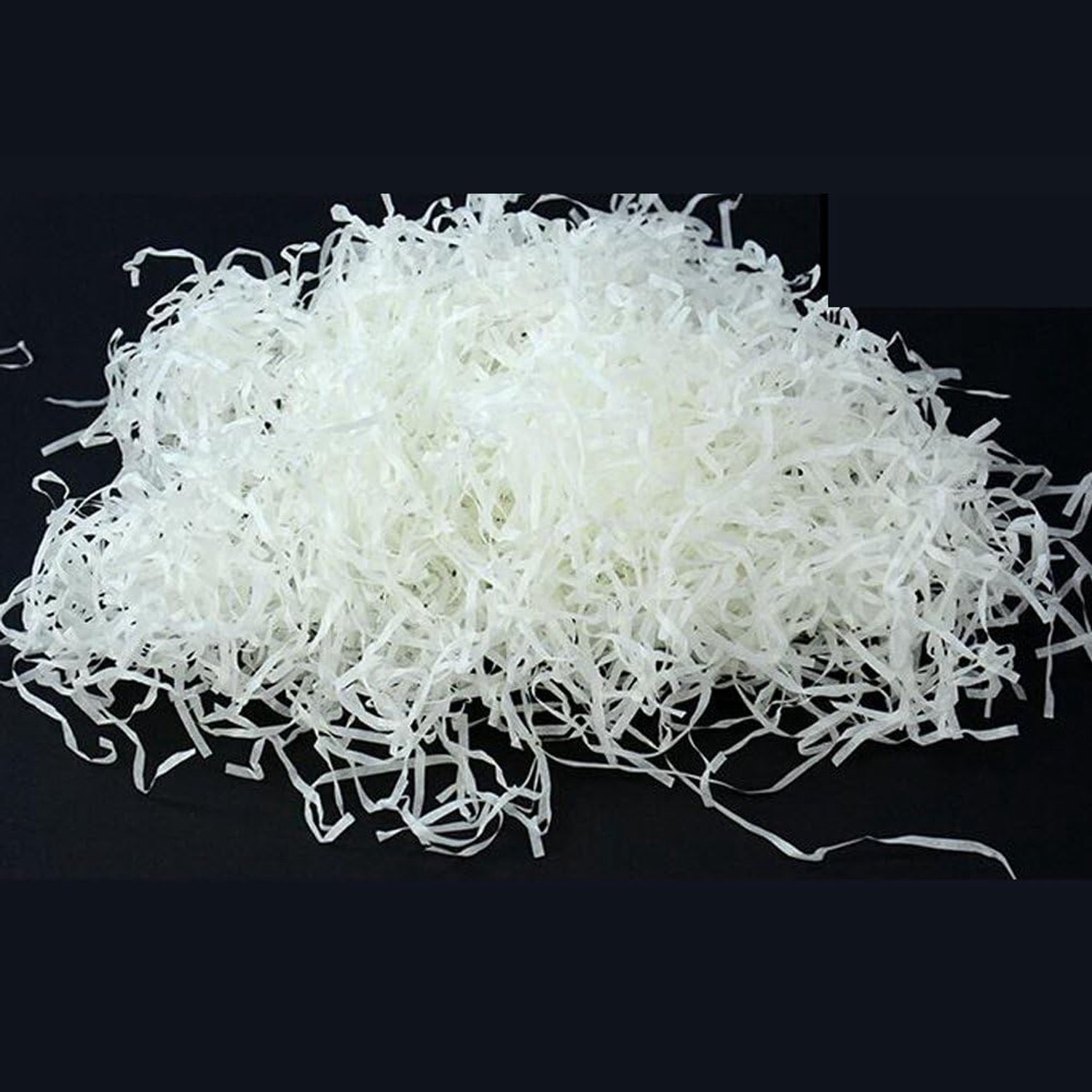 250 g Raffia papier voor het vullen van papieren zakken voor decoratie Wit