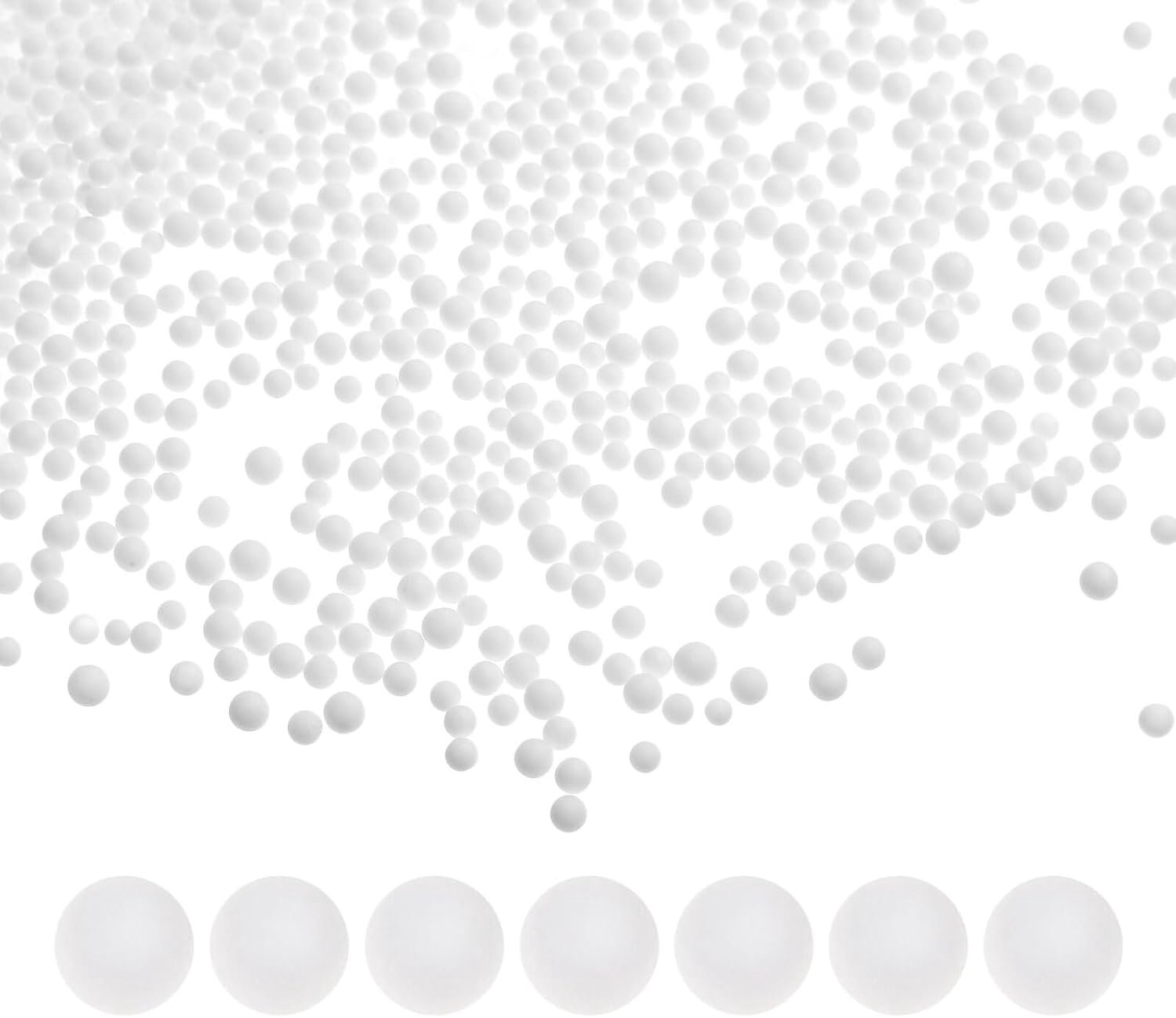 Mini Witte Polystyreen Foam Beads Lichtgewicht Decoratieve DIY Kralen voor Kerstprojecten Kindvriendelijk Veilig voor Creatieve Knutselactiviteiten
